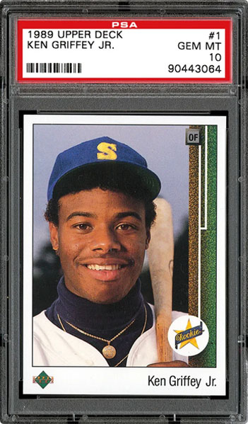 1989 upper deck ken griffey jr psa 10