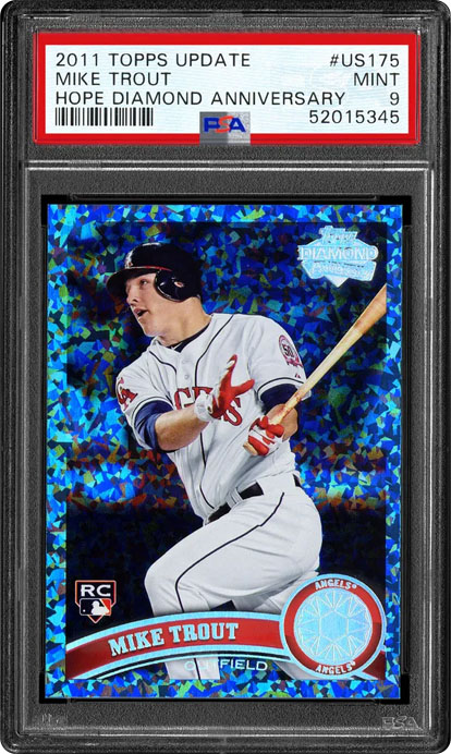 2011 topps update mike trout diamond