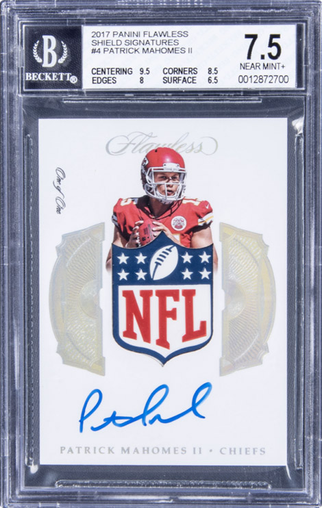 2017 flawless patrick mahomes 312,000