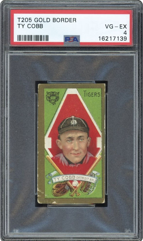 t205 ty cobb gold border