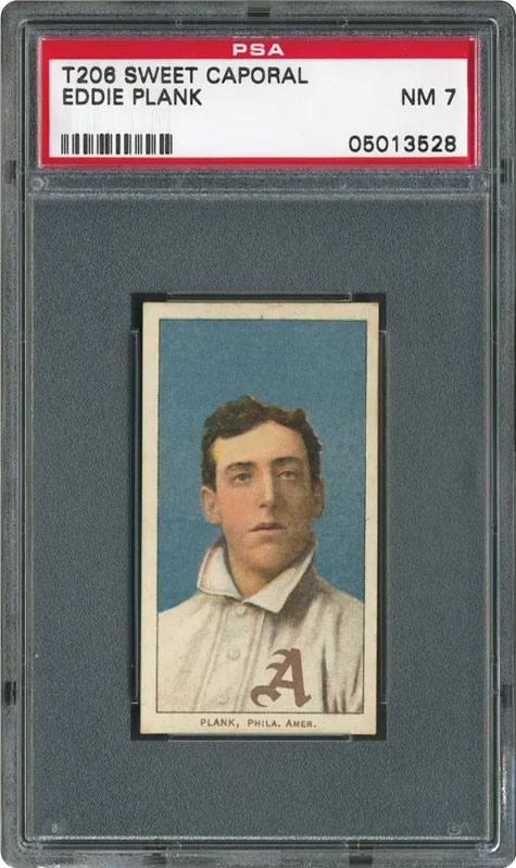 t206 eddie plank rare baseball card