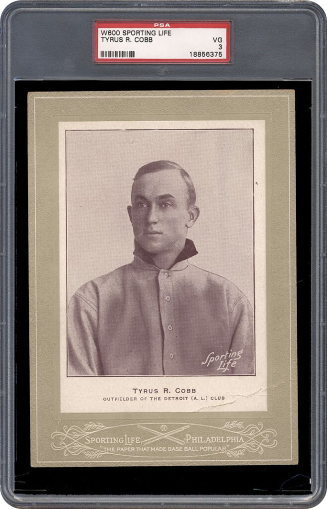 ty cobb 1907 w600 sporting life