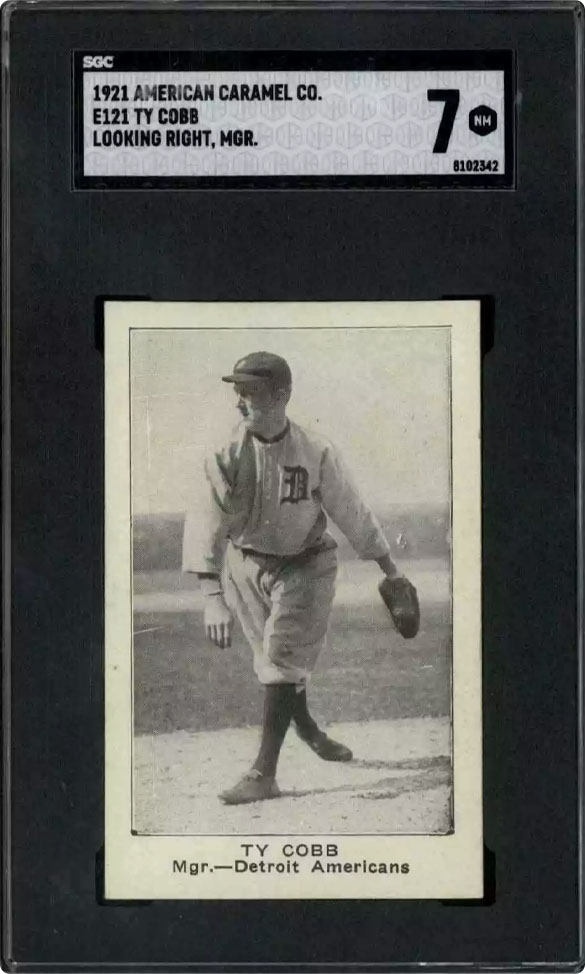 ty cobb 1921 american caramel e121